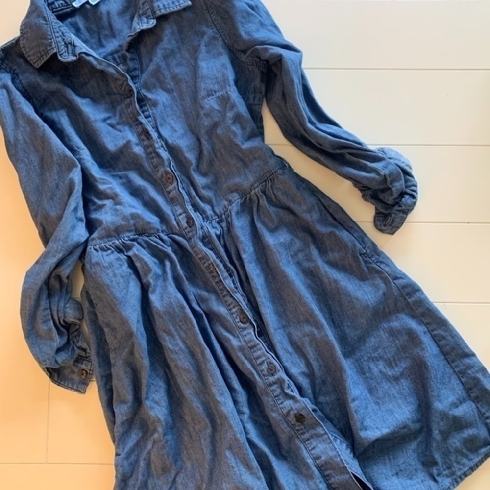 3/$25 Draper James Chambray Shirtdress sz 4 - Picture 5 of 9